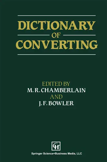 Cover of Dictionary of Converting