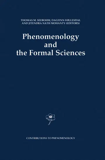 Cover of Phenomenology and the Formal Sciences