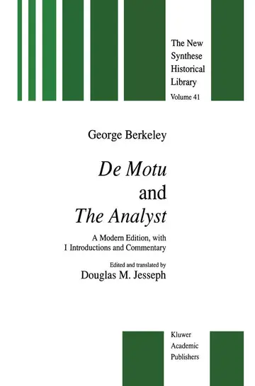 Cover of De Motu and the Analyst