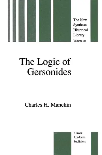 Cover of The Logic of Gersonides