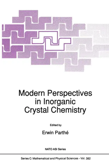 Cover of Modern Perspectives in Inorganic Crystal Chemistry