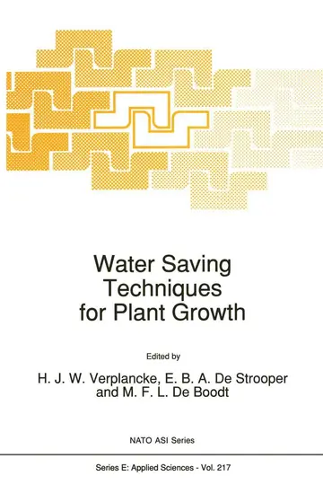 Cover of Water Saving Techniques for Plant Growth
