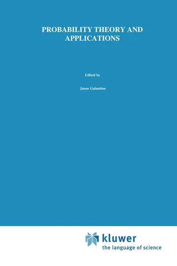 Cover of Probability Theory and Applications