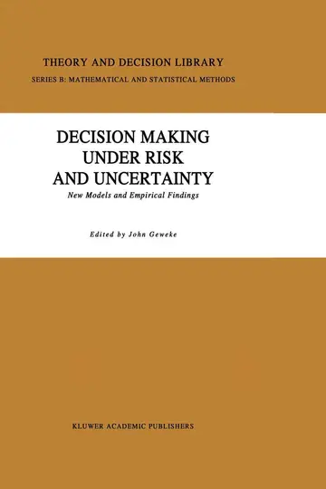 Cover of Decision Making Under Risk and Uncertainty