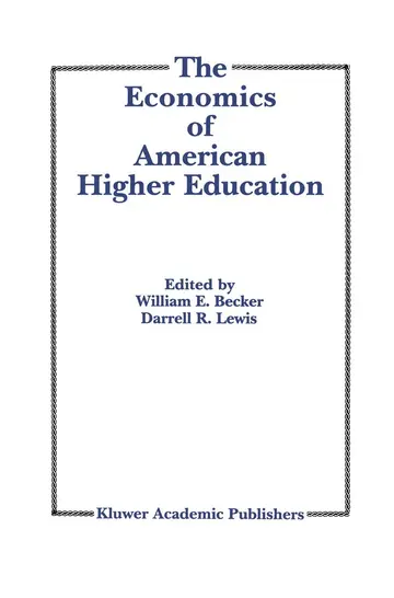 Cover of The Economics of American Higher Education