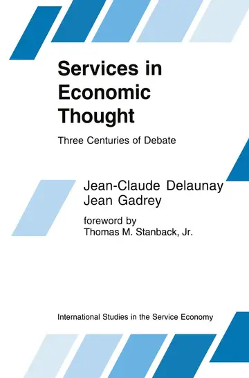 Cover of Services in Economic Thought