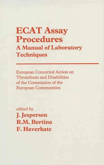 Cover of ECAT Assay Procedures A Manual of Laboratory Techniques