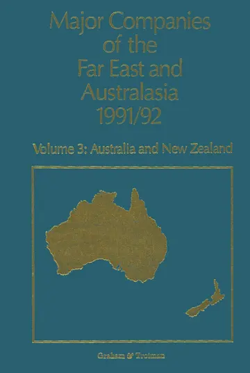 Cover of Major Companies of the Far East and Australasia 1991/92