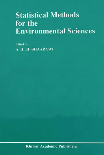 Cover of Statistical Methods for the Environmental Sciences