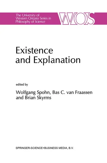 Cover of Existence and Explanation