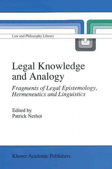 Cover of Legal Knowledge and Analogy