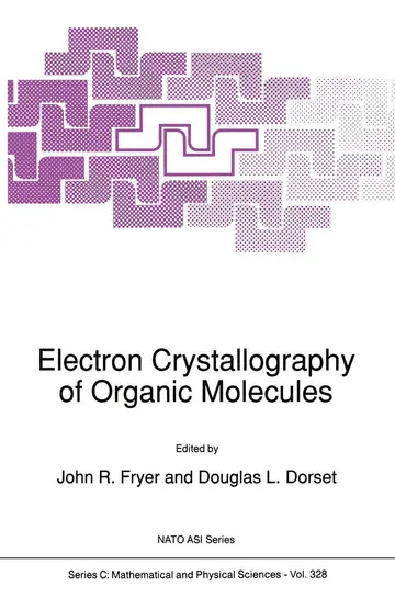 Cover of Electron Crystallography of Organic Molecules