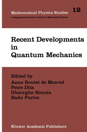 Cover of Recent Developments in Quantum Mechanics