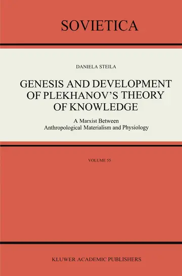 Cover of Genesis and Development of Plekhanov’s Theory of Knowledge
