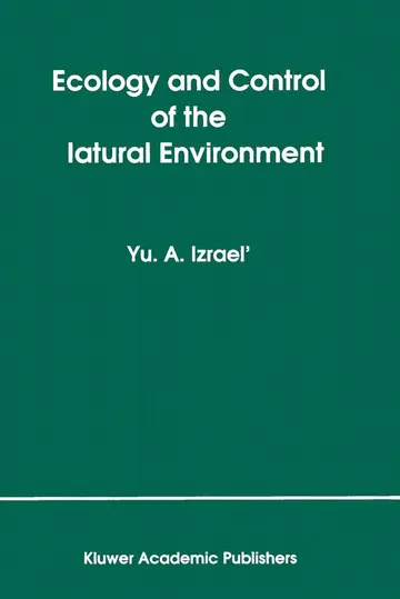 Cover of Ecology and Control of the Natural Environment