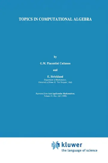 Cover of Topics in Computational Algebra