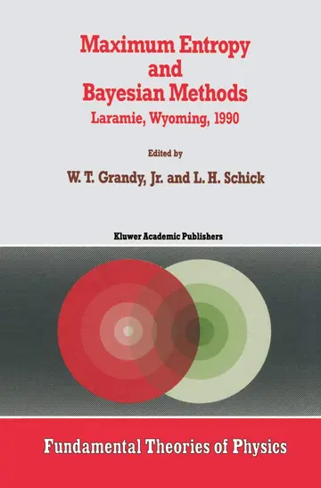 Cover of Maximum Entropy and Bayesian Methods