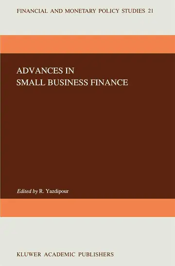 Cover of Advances in Small Business Finance
