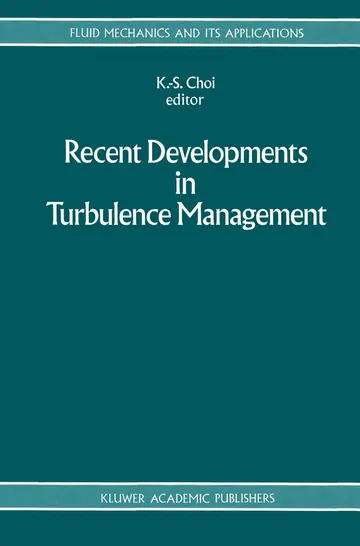 Cover of Recent Developments in Turbulence Management