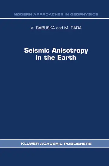 Cover of Seismic Anisotropy in the Earth