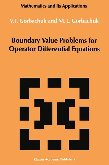 Cover of Boundary Value Problems for Operator Differential Equations