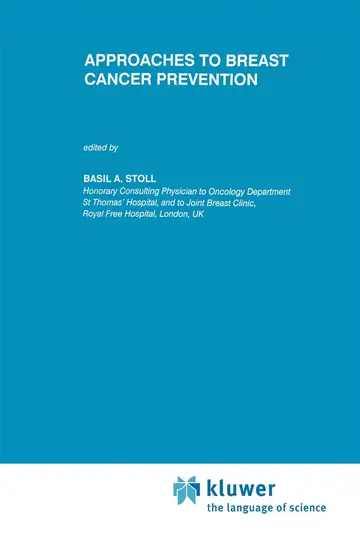 Cover of Approaches to Breast Cancer Prevention