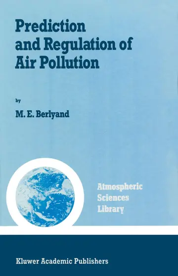 Cover of Prediction and Regulation of Air Pollution