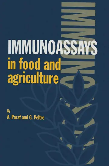 Cover of Immunoassays in Food and Agriculture