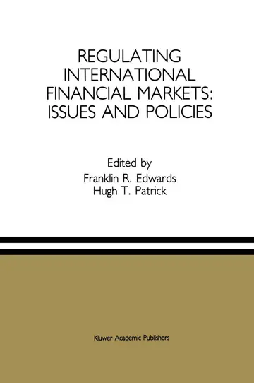 Cover of Regulating International Financial Markets