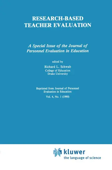 Cover of Research-Based Teacher Evaluation