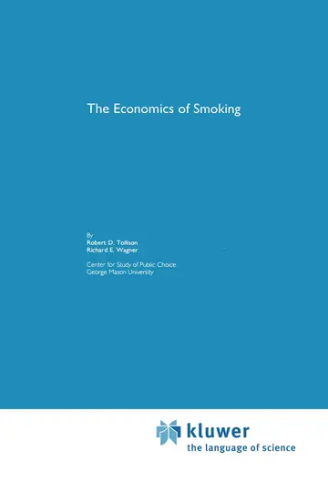 Cover of The Economics of Smoking