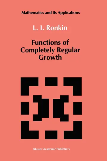Cover of Functions of Completely Regular Growth