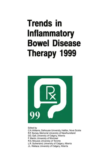 Cover of Trends in Inflammatory Bowel Disease Therapy 1999