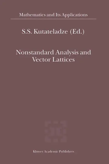 Cover of Nonstandard Analysis and Vector Lattices