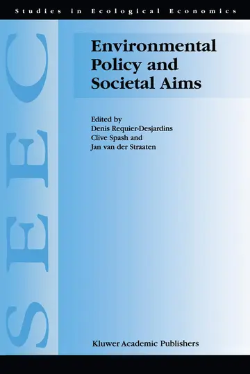 Cover of Environmental Policy and Societal Aims