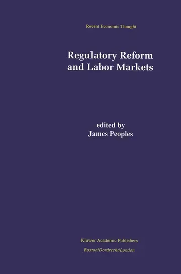 Cover of Regulatory Reform and Labor Markets
