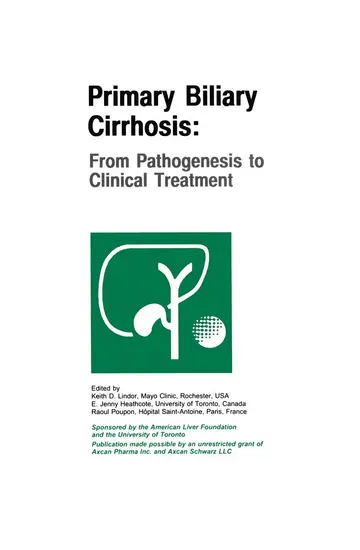 Cover of Primary Biliary Cirrhosis