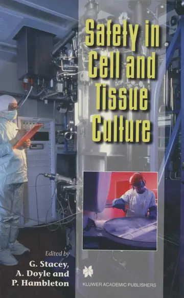 Cover of Safety in Cell and Tissue Culture
