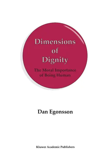 Cover of Dimensions of Dignity