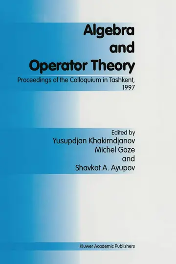 Cover of Algebra and Operator Theory