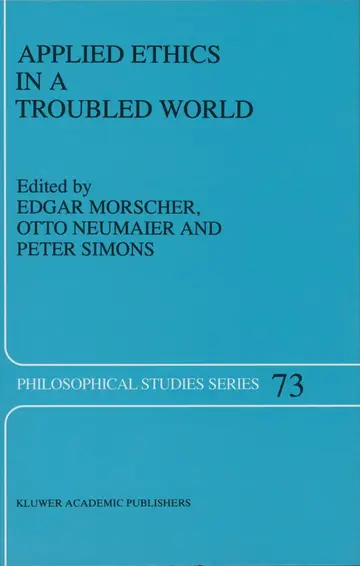 Cover of Applied Ethics in a Troubled World