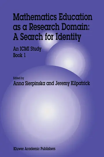 Cover of Mathematics Education as a Research Domain