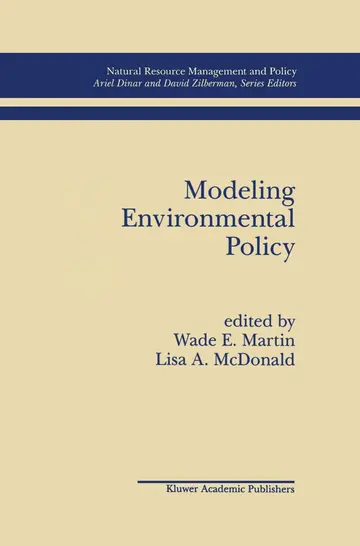 Cover of Modeling Environmental Policy