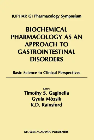 Cover of Biochemical Pharmacology as an Approach to Gastrointestinal Disorders
