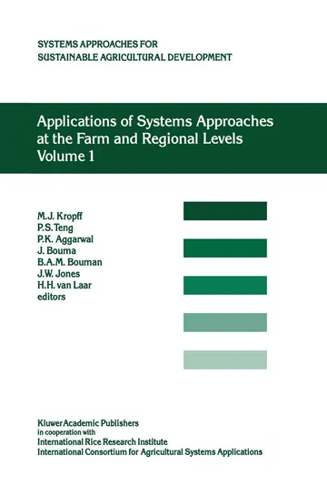 Cover of Applications of Systems Approaches at the Farm and Regional Levels
