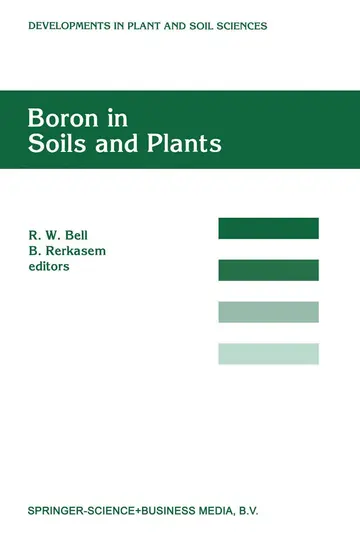 Cover of Boron in Soils and Plants