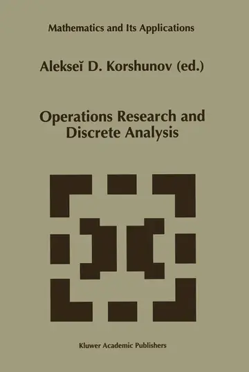 Cover of Operations Research and Discrete Analysis