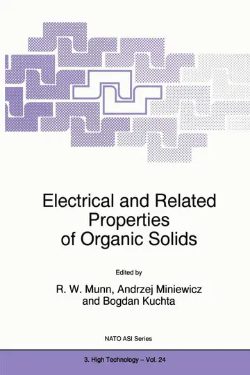 Cover of Electrical and Related Properties of Organic Solids
