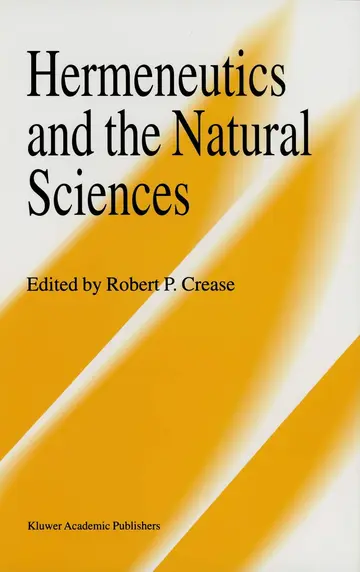 Cover of Hermeneutics and the Natural Sciences