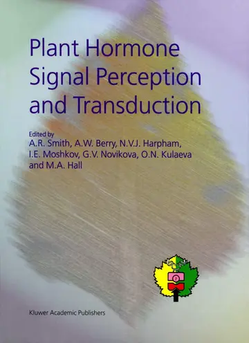 Cover of Plant Hormone Signal Perception and Transduction